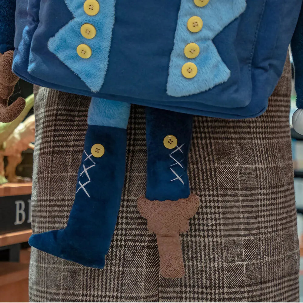 Cute Cartoon Pirate Captain Canvas Kawaii Handmade Backpack for Laptops and Books - Blue Cute Cartoon Pirate Captain Canvas Kawaii Handmade Backpack for Laptops and Books - Blue