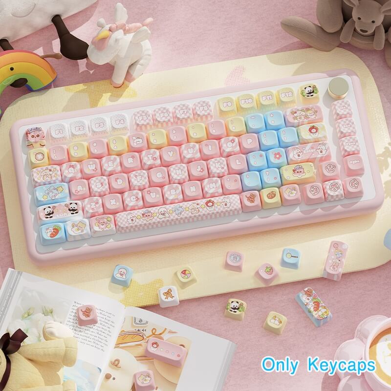 112-Key MCA Profile Keycap Set - Clip Doll Theme