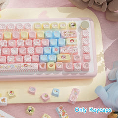 112-Key MCA Profile Keycap Set - Clip Doll Theme