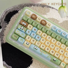 112-Key MCA Profile Keycap Set - Panda Paradise Theme
