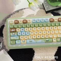 112-Key MCA Profile Keycap Set - Panda Paradise Theme