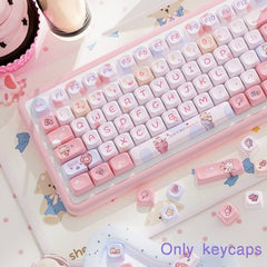 112-Key MCA Profile Keycap Set - Sweet Cotton Candy Theme