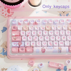 112-Key MCA Profile Keycap Set - Sweet Cotton Candy Theme
