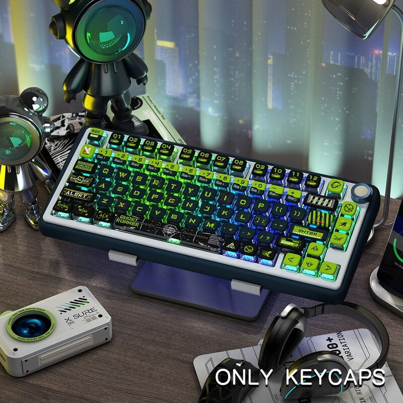 122-Key MSA Profile Keycap Set - Shine Through - Ghost Walker Theme