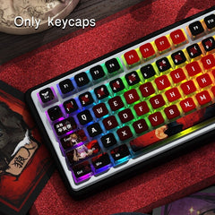 122-Key Shine Through Keycap Set - MSA Profile - Who's Undercover Theme