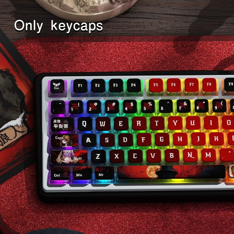 122-Key Shine Through Keycap Set - MSA Profile - Who's Undercover Theme 122-Key Shine Through Keycap Set - MSA Profile - Who's Undercover Theme