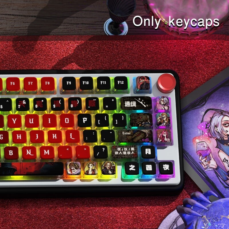 122-Key Shine Through Keycap Set - MSA Profile - Who's Undercover Theme 122-Key Shine Through Keycap Set - MSA Profile - Who's Undercover Theme