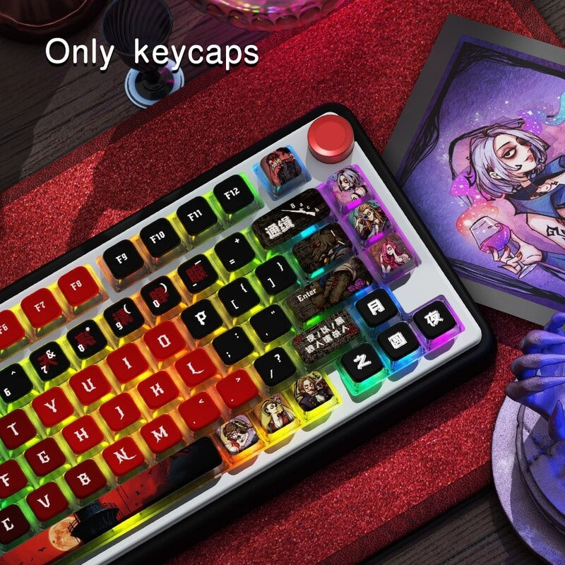 122-Key Shine Through Keycap Set - MSA Profile - Who's Undercover Theme 122-Key Shine Through Keycap Set - MSA Profile - Who's Undercover Theme