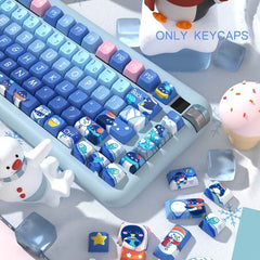 138-Key MDA Profile Keycap Set - Penguins And Winter Theme