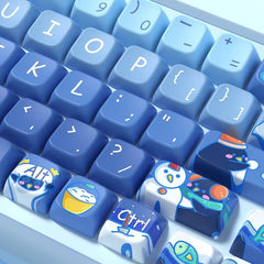 138-Key MDA Profile Keycap Set - Penguins And Winter Theme