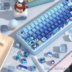 138-Key MDA Profile Keycap Set - Penguins And Winter Theme