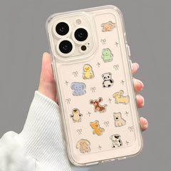 16″ iPhone 16 Pro Max Silicone Case - Cute Elephant Design