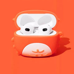 3-inch Silicone AirPods Case Orange Crab Theme Cute Funny