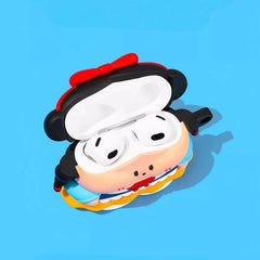 3″ Blue Silicone AirPods Case - Snow White Theme, Cute & Funny Design