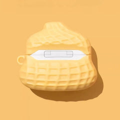 3″ Khaki Silicone AirPods Case - Cute & Funny Smiley Face Peanuts Design