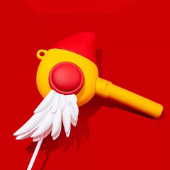 5.8" Cute Yellow Silicone AirPods Case - Clow Card Wand Inspired