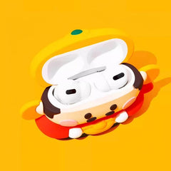 5″ Red Silicone AirPods Case - God of Wealth Theme