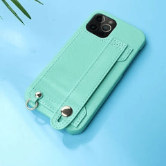 6.7″ iPhone 14 Pro Max Leather Case with Phone Grip and Wallet Dark Blue