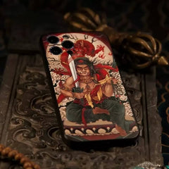 6.7″ iPhone 16 Pro Max Art Case - TPU Textured with Acalanatha Pattern