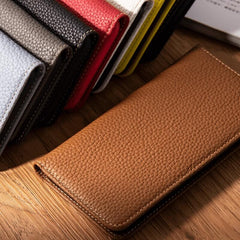 6.7″ iPhone 16 Pro Max Leather Wallet Flip Case White