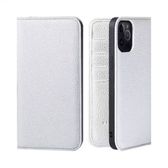 6.7″ iPhone 16 Pro Max Leather Wallet Flip Case White