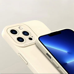 6.7″ iPhone 16 Pro Max Silicone Case - White with Prank Man Pattern