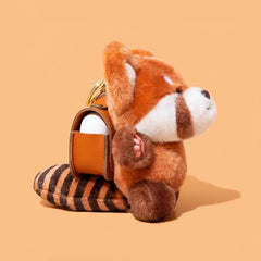 6″ Plush Brown AirPods Case - Red Panda Theme - Funny Cute Accessory