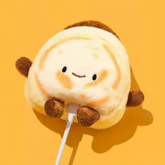 7″ Plush AirPods Case - Off-White, Cute & Funny Chinese Pork Burger Theme