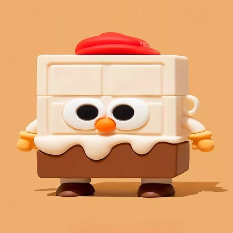 AirPods Case 3 Silicone Brown Chocolate Cute Funny