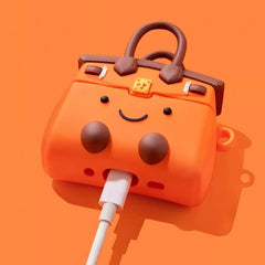 AirPods Case 3 Silicone Orange Cute Handbag