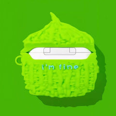 AirPods Case Green Silicone Bitter Melon Cute Funny