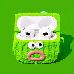 AirPods Case Green Silicone Bitter Melon Cute Funny