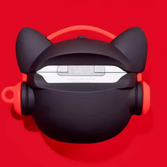 Black Silicone AirPods Case - Coolest Hip-Hop Bulldog Theme
