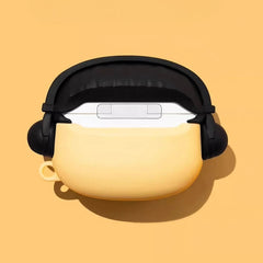 Black Silicone AirPods Case 3″ - Funny Sunglasses Potato Theme