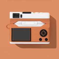Brown Silicone 5″ AirPods Case - Camera Design, Cute & Funny