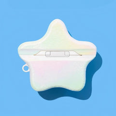 Colorful Starfish Themed AirPods Case - 5″ Silicone in Shimmering White
