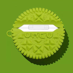 Cookie Themed Cute Funny Silicone AirPods Case - Green