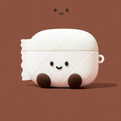 Cute Candy Themed White Silicone AirPods Case - 3″