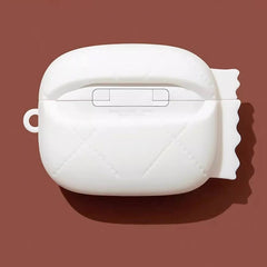 Cute Candy Themed White Silicone AirPods Case - 3″