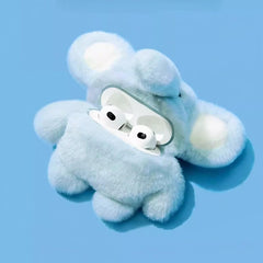 Cute Elephant 3″ AirPods Case in Plush Light Blue