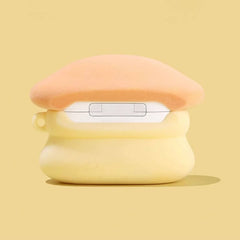 Cute Funny 12″ AirPods Case - Pink Velvet, Smiley Mushroom