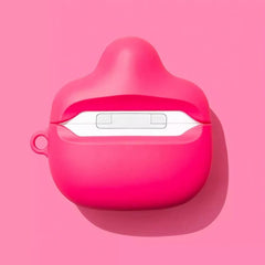 Cute Funny 3″ Pink Silicone AirPods Case - Giving the Finger Theme