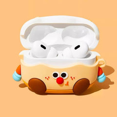 Cute Funny 3″ Silicone AirPods Case - Birthday Cake, Khaki