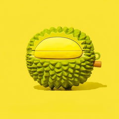 Cute Funny Durian AirPods Case 3″ - Silicone Green