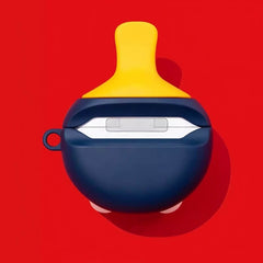 Cute Funny Red Silicone AirPods Case 3″ - Ping Pong Paddle Pendant
