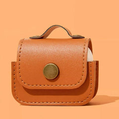 Cute Handbag Theme 6″ AirPods Leather Case - Brown