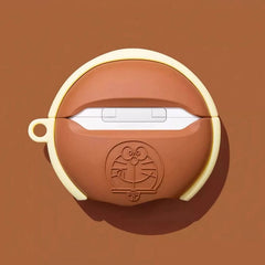 Dorayaki Japanese Pancake Themed AirPods Case - 8″ Brown Silicone, Cute & Funny