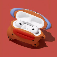 Fun Pouty Lips 3″ AirPods Case - Brown Silicone