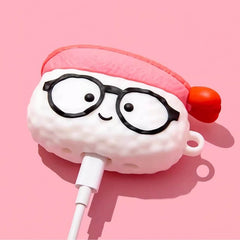 Funny Pink Sushi Silicone AirPods Case 5″ - Cute Design