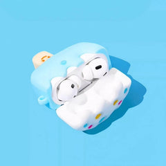 Funny Popsicle Themed AirPods Case - 6″ Cute Blue Silicone